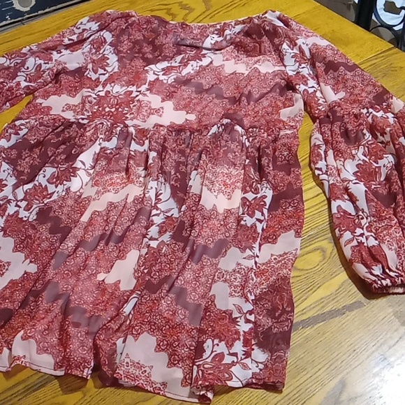 SHOW ME YOUR MUMU Womens DRESS LARGE NEW Boho Short Tunic - Picture 9 of 11